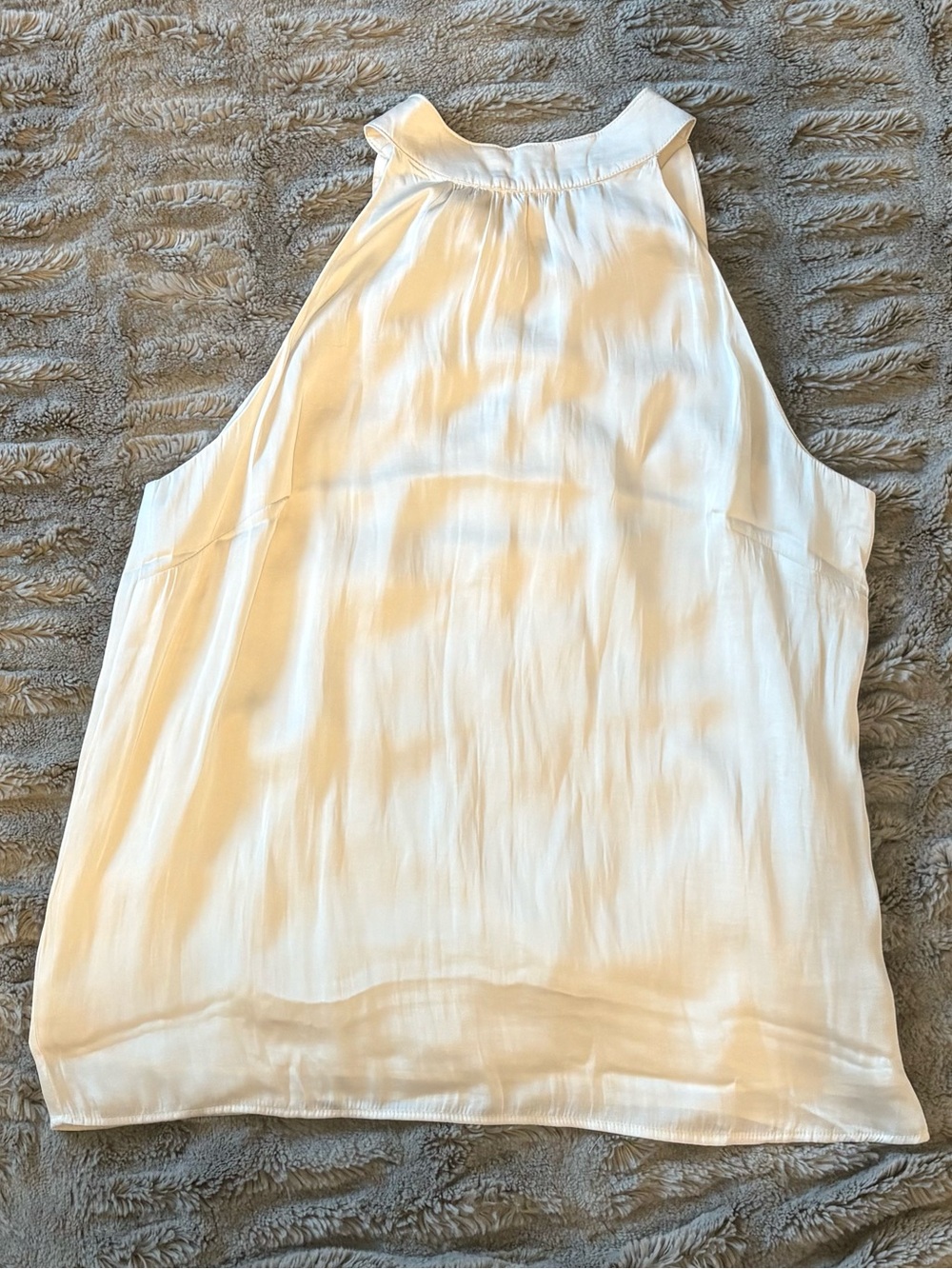 Talbots White Sleeveless Halter Top